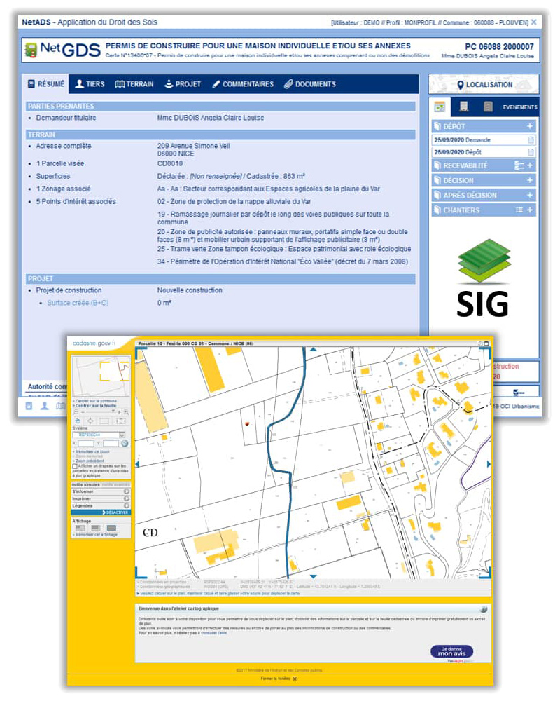 Visuel NetADS cartographie SIG